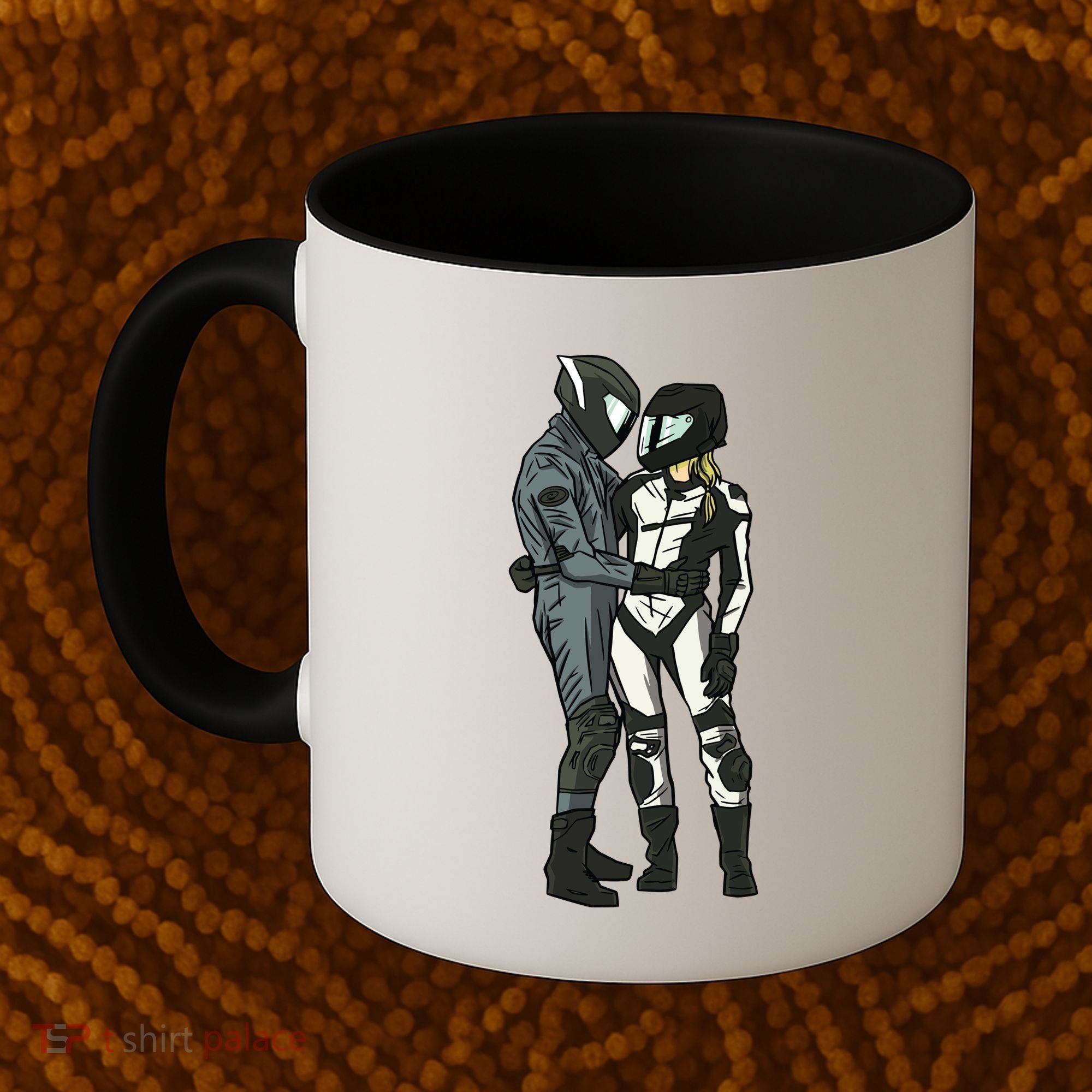 Motorcyclist Couple Coffee Mug