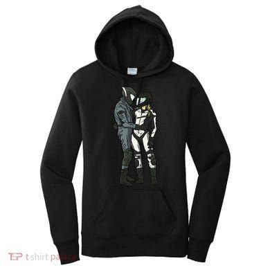 Motorcyclist Couple Women's Hoodie
