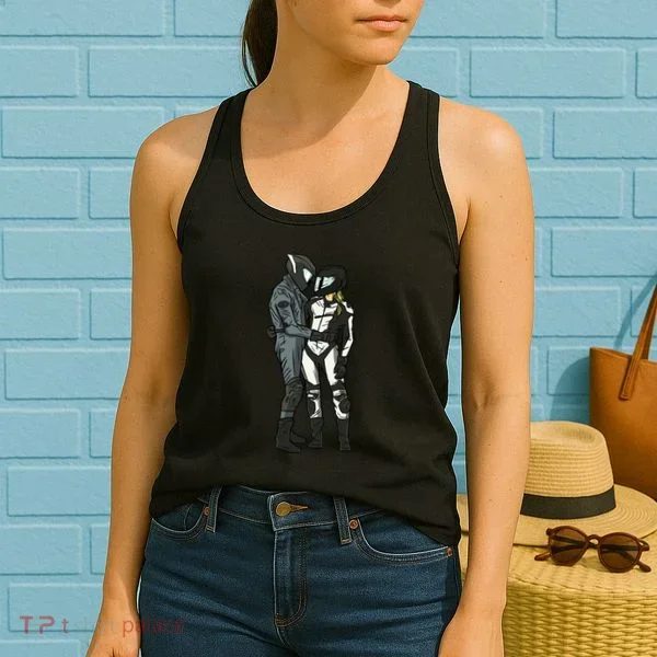 Motorcyclist Couple Women's Tank Top