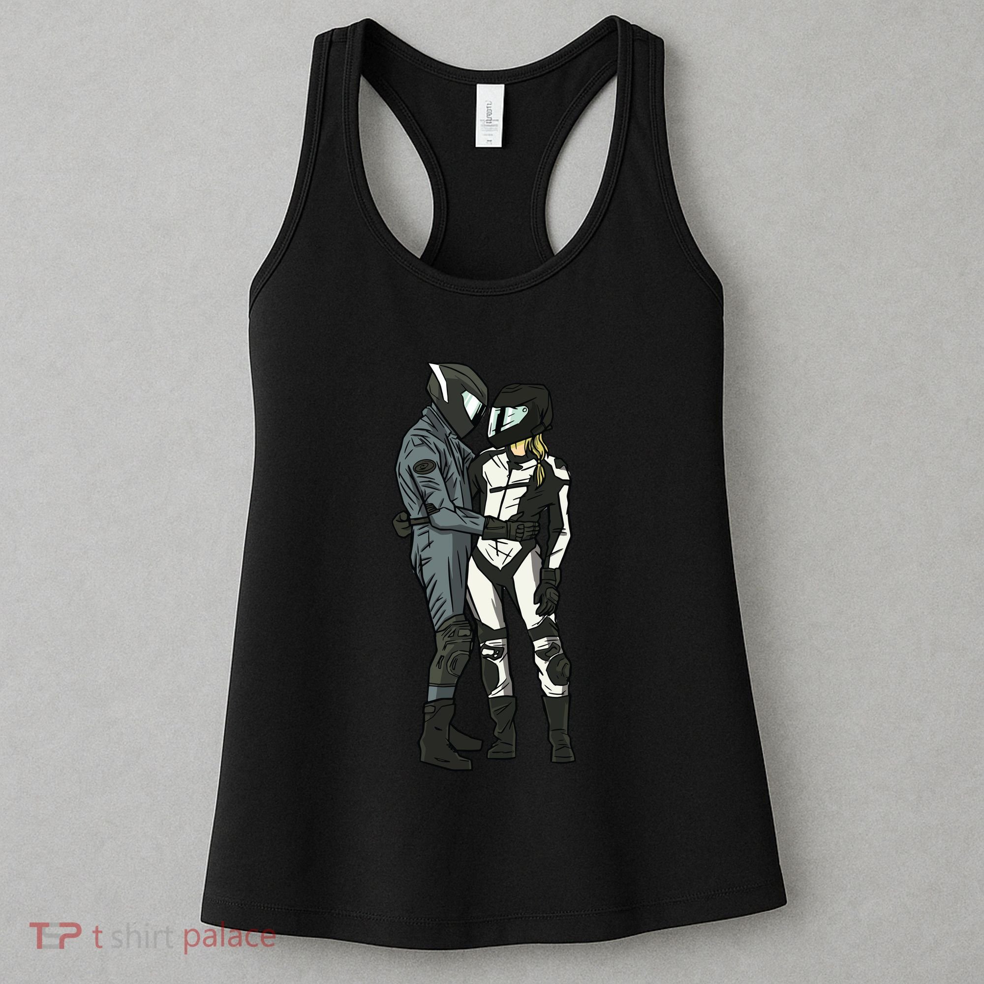 Motorcyclist Couple Women's Tank Top