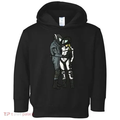 Motorcyclist Couple Toddler Hoodie