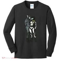 Motorcyclist Couple Kids Long Sleeve Shirt thumb 0