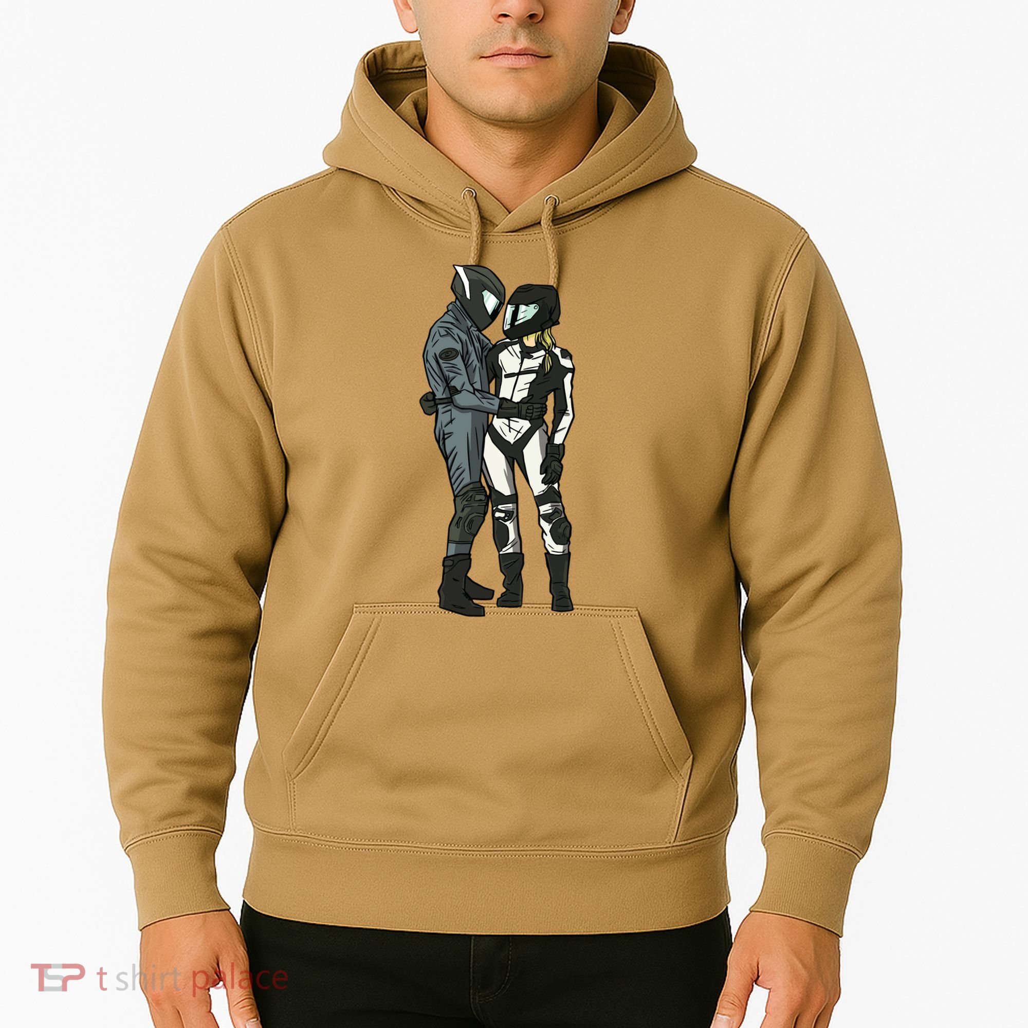 Motorcyclist Couple Hoodie