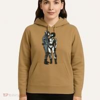 Motorcyclist Couple Hoodie thumb 5