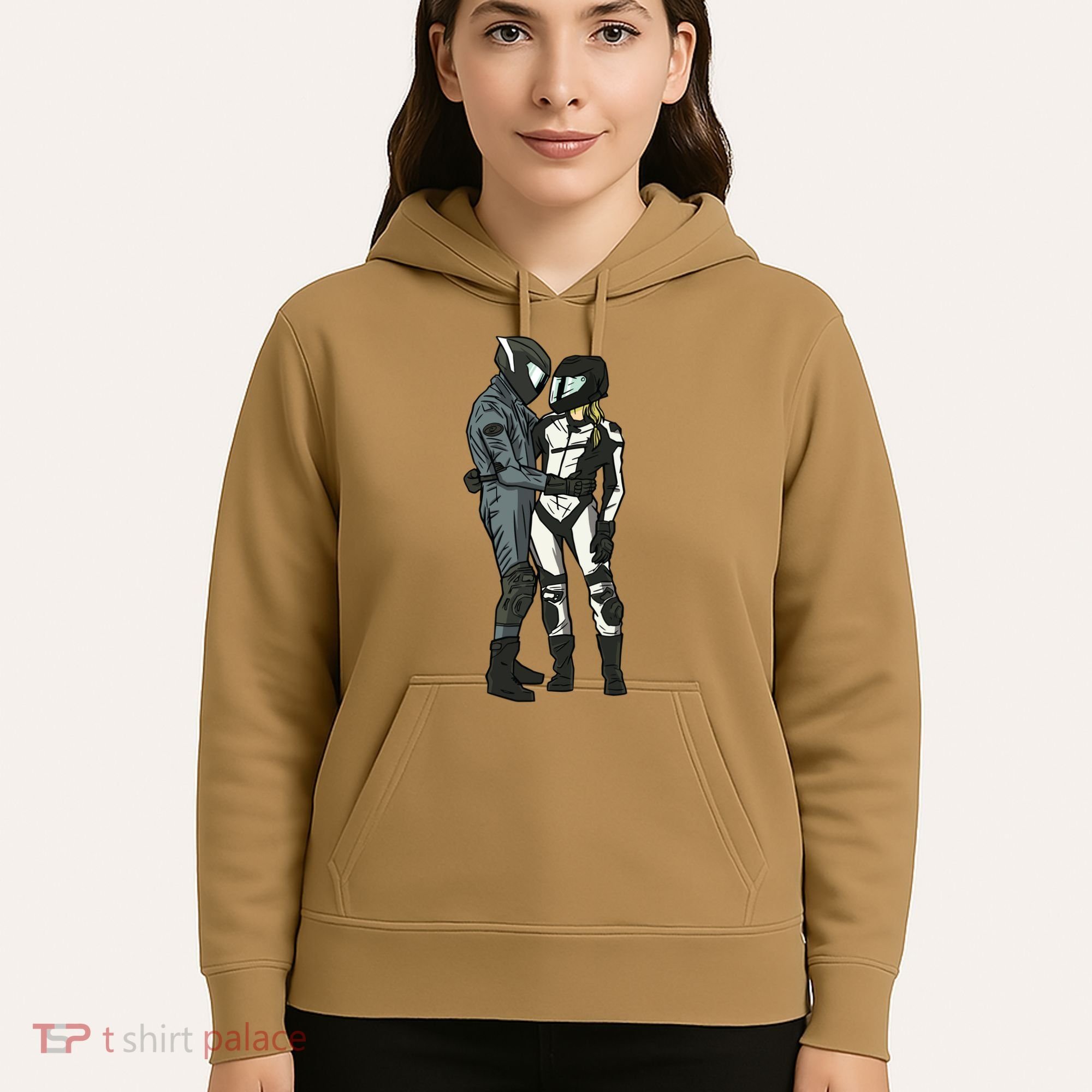 Motorcyclist Couple Hoodie