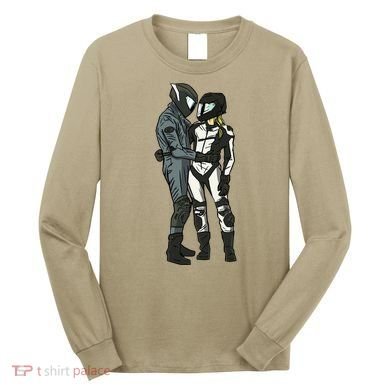 Motorcyclist Couple Long Sleeve Shirt