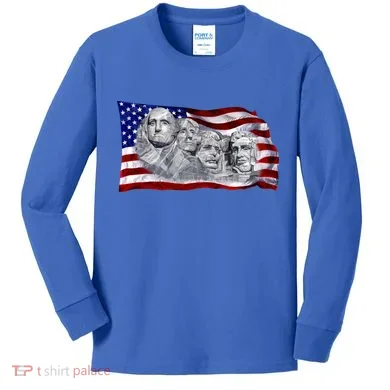 Mount Rushmore Kids Long Sleeve Shirt