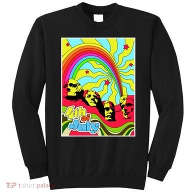 Mount Rushmore 4th of July Abstract Sweatshirt