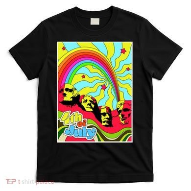 Mount Rushmore 4th of July Abstract T-Shirt
