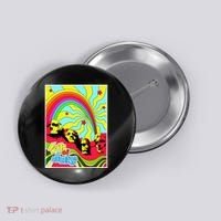 Mount Rushmore 4th of July Abstract Button thumb 0