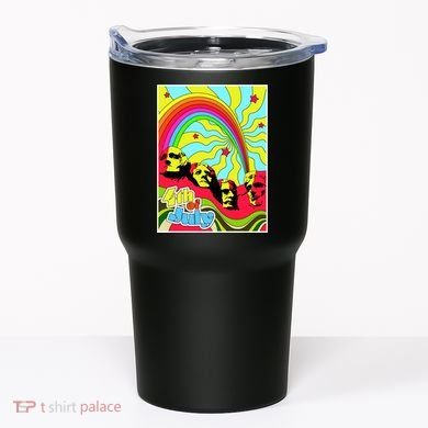 Mount Rushmore 4th of July Abstract Tumbler