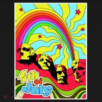 Mount Rushmore 4th of July Abstract Baby Bodysuit thumb 2