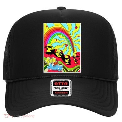 Mount Rushmore 4th of July Abstract Hat