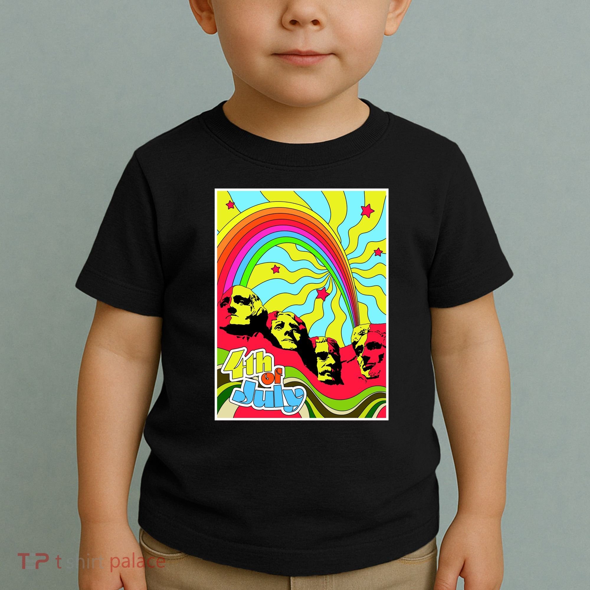 Mount Rushmore 4th of July Abstract Toddler T-Shirt