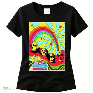 Mount Rushmore 4th of July Abstract Women's T-Shirt