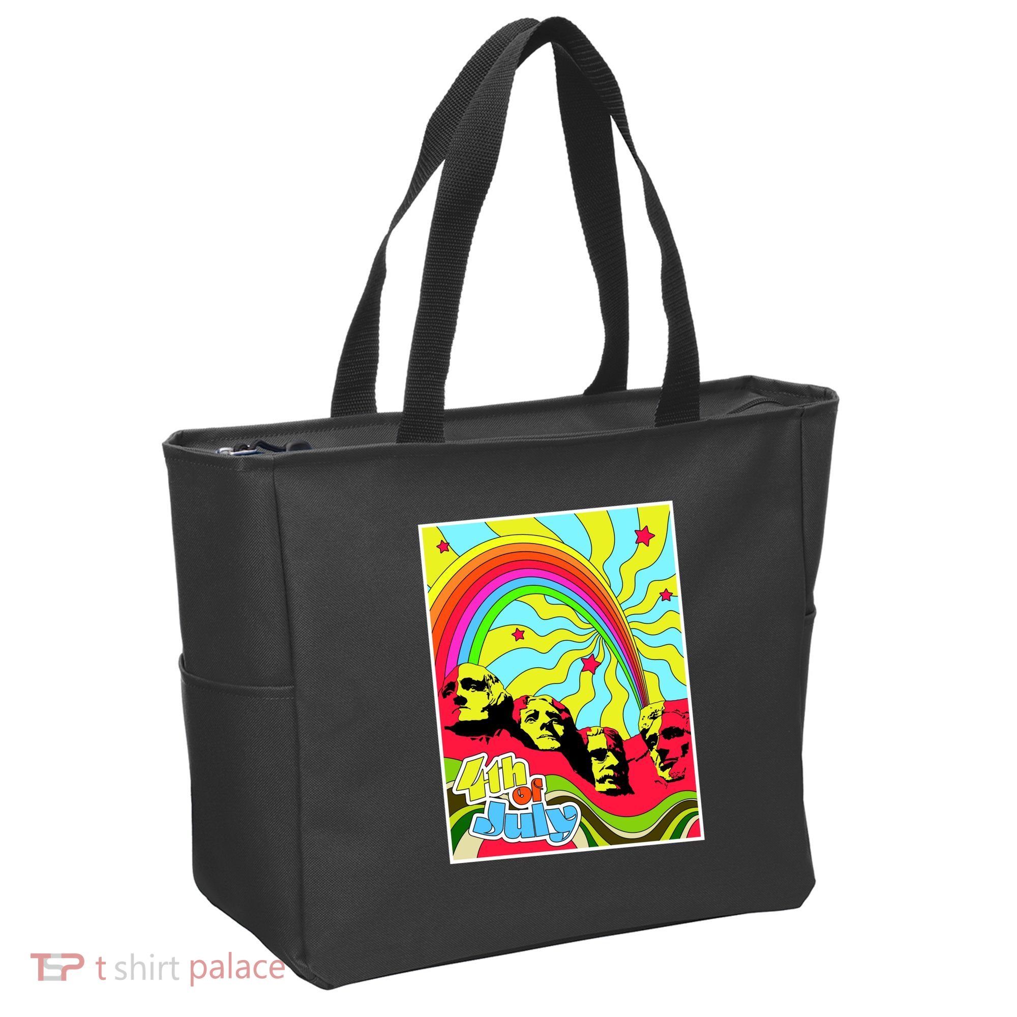 Mount Rushmore 4th of July Abstract Tote Bag