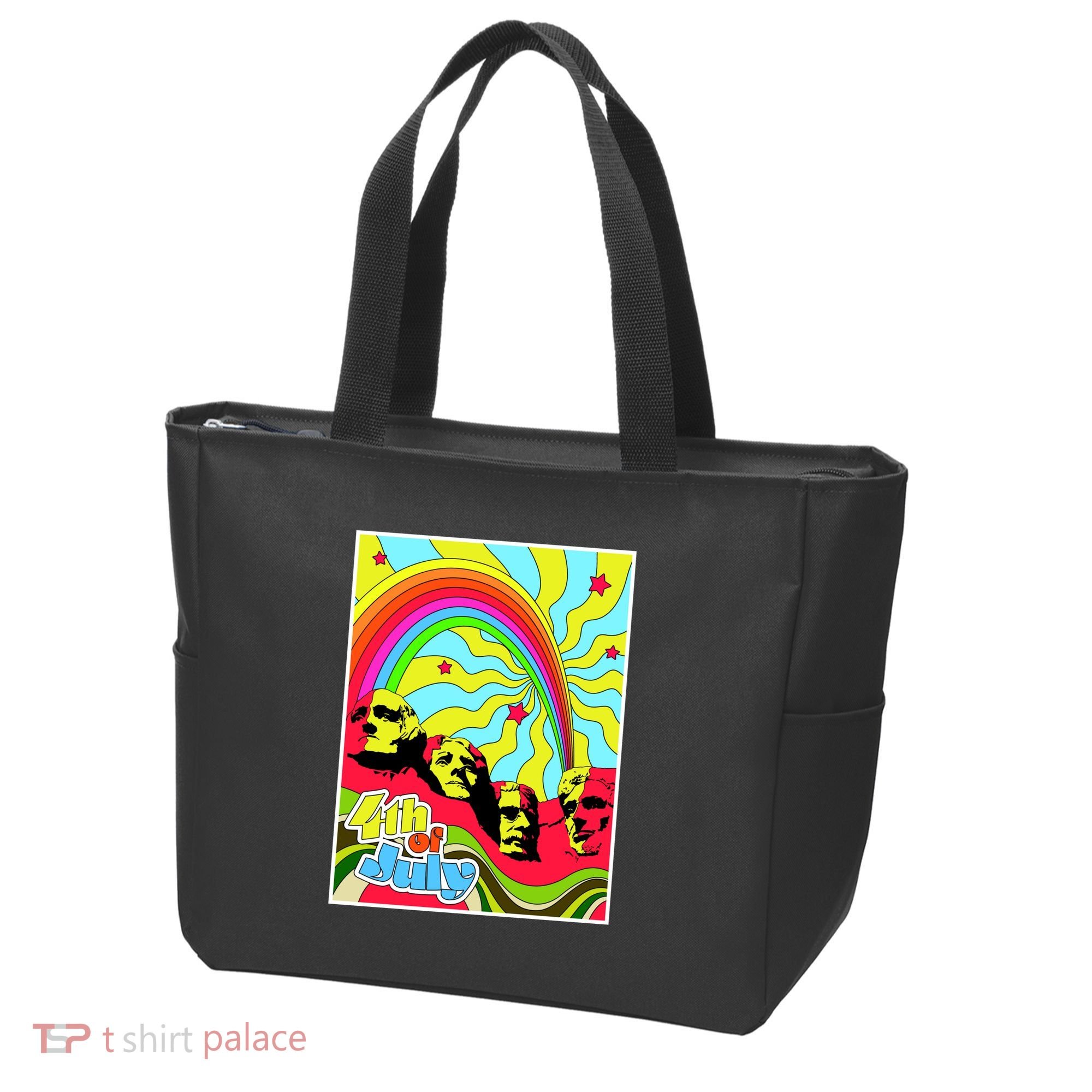 Mount Rushmore 4th of July Abstract Tote Bag