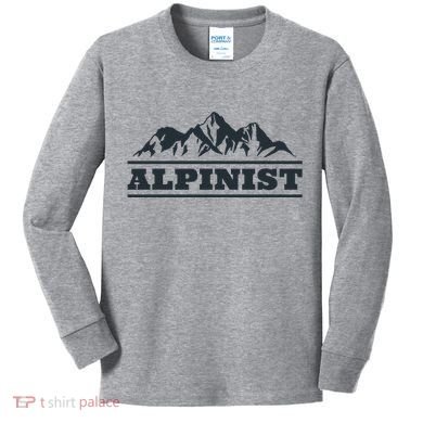 Mountain Alpinist  Kids Long Sleeve Shirt