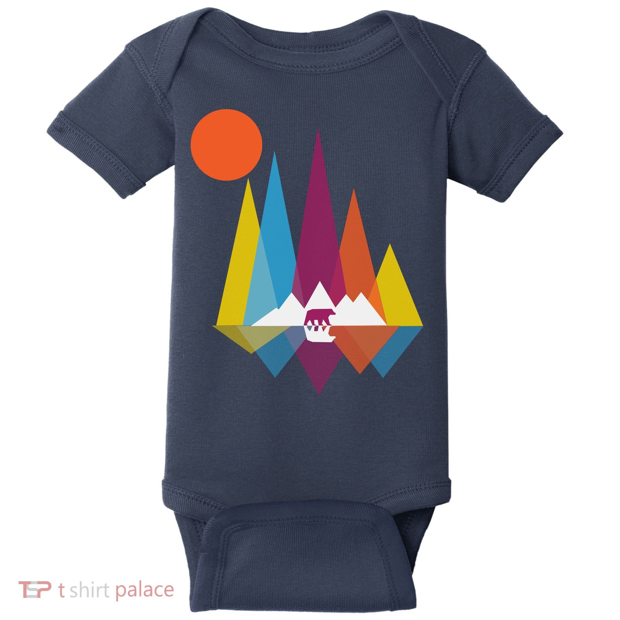 Mountain Bear Baby Bodysuit