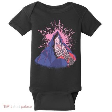 Mountain Face Baby Bodysuit