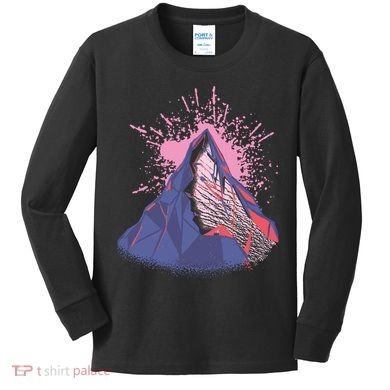 Mountain Face Kids Long Sleeve Shirt