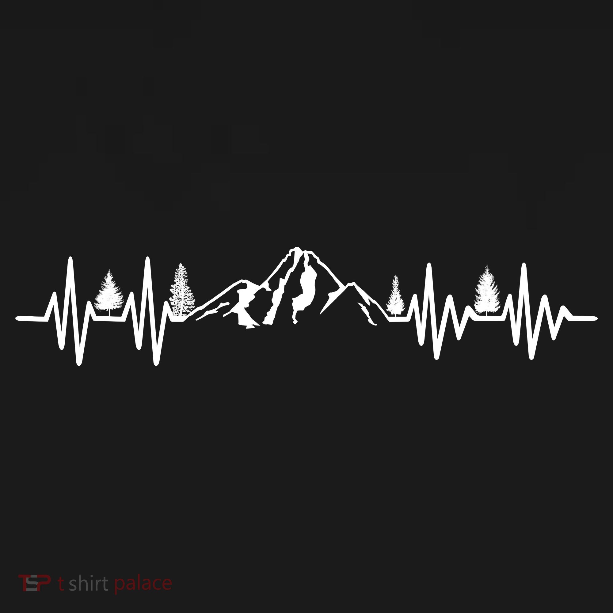 Mountain Heartbeat Pulse Hoodie