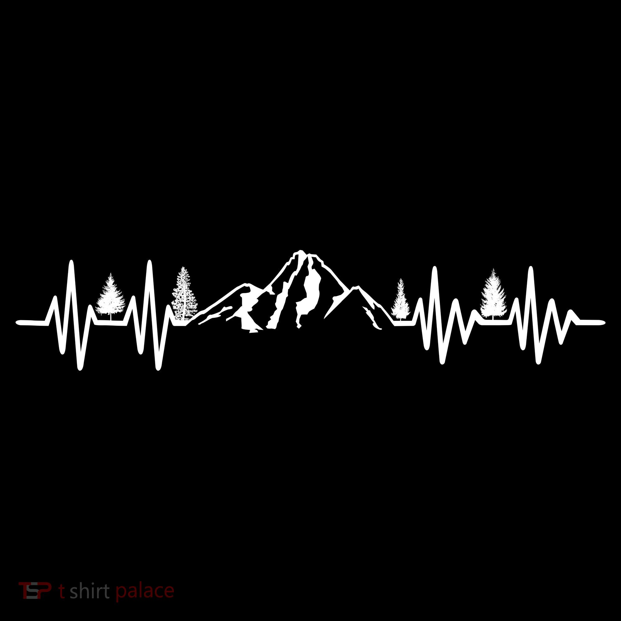 Mountain Heartbeat Pulse Tote Bag