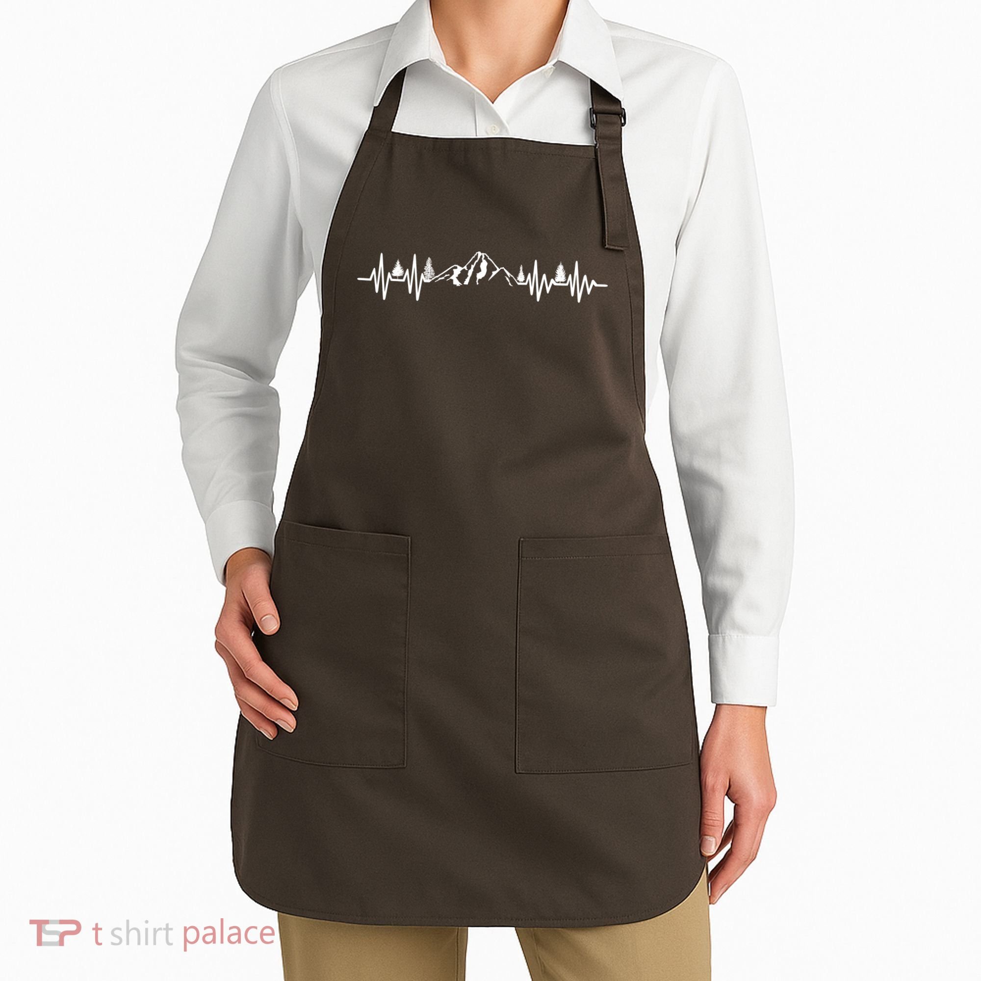 Mountain Heartbeat Pulse Apron