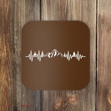 Mountain Heartbeat Pulse Coaster