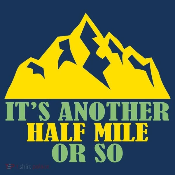 Mountain Hiking Traveler Button