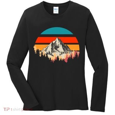 Mountain Views Vintage Women's Long Sleeve Shirt