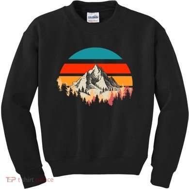 Mountain Views Vintage Kids Sweatshirt