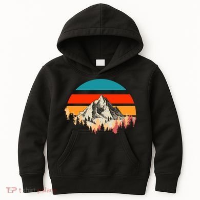 Mountain Views Vintage Kids Hoodie