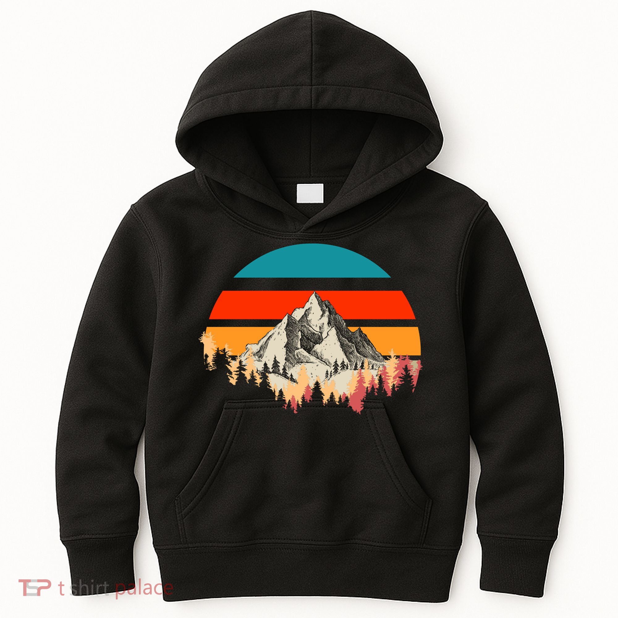 Mountain Views Vintage Kids Hoodie