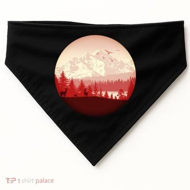Mountain Wilderness Wildlife USA-Made Doggie Bandana