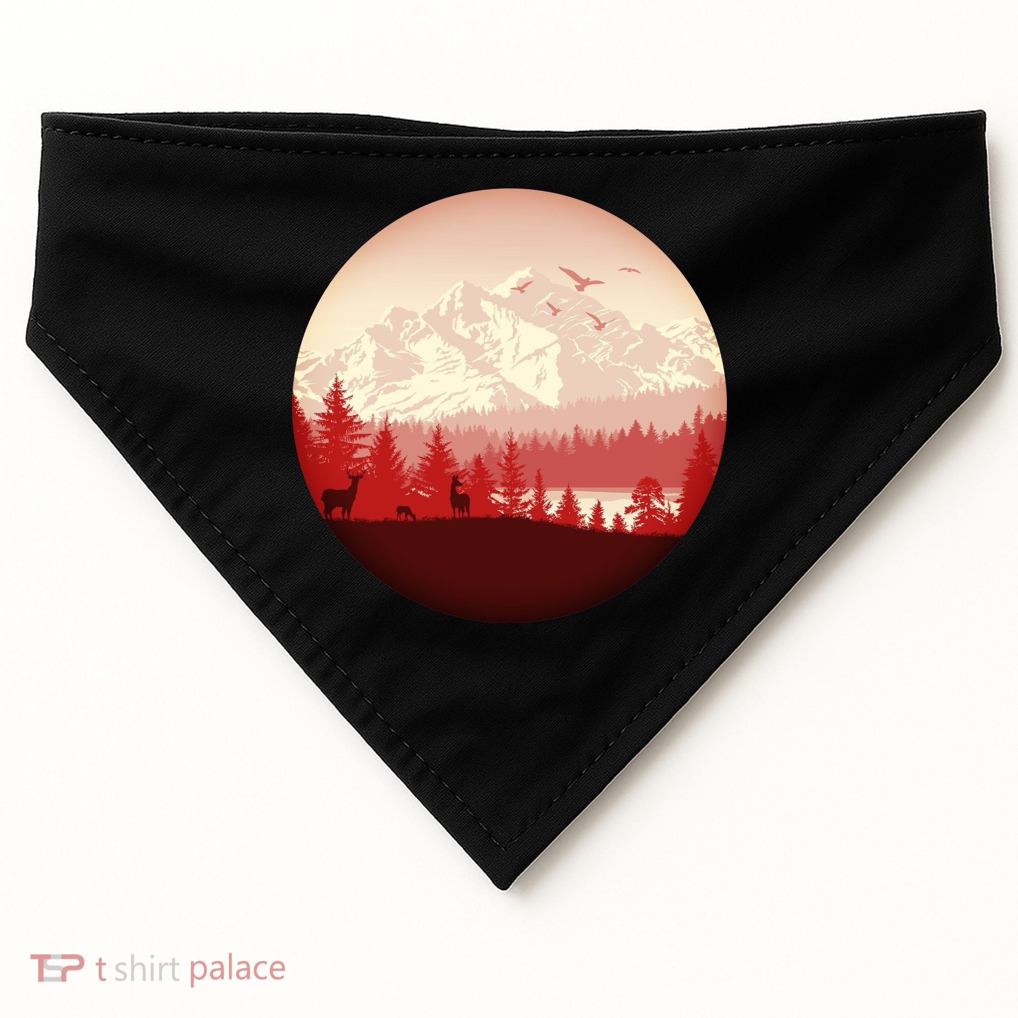 Mountain Wilderness Wildlife USA-Made Doggie Bandana