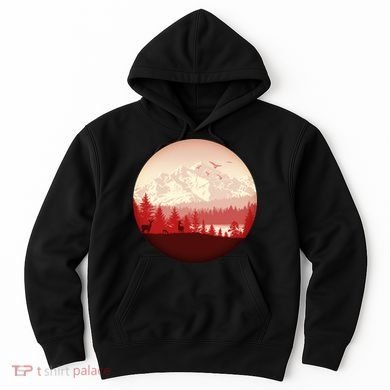 Mountain Wilderness Wildlife Hoodie