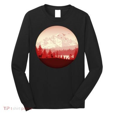 Mountain Wilderness Wildlife Long Sleeve Shirt