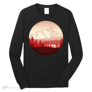 Mountain Wilderness Wildlife Long Sleeve Shirt