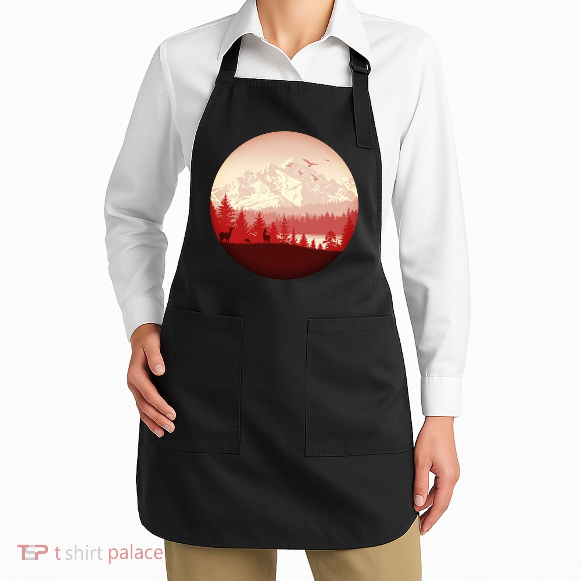 Mountain Wilderness Wildlife Apron