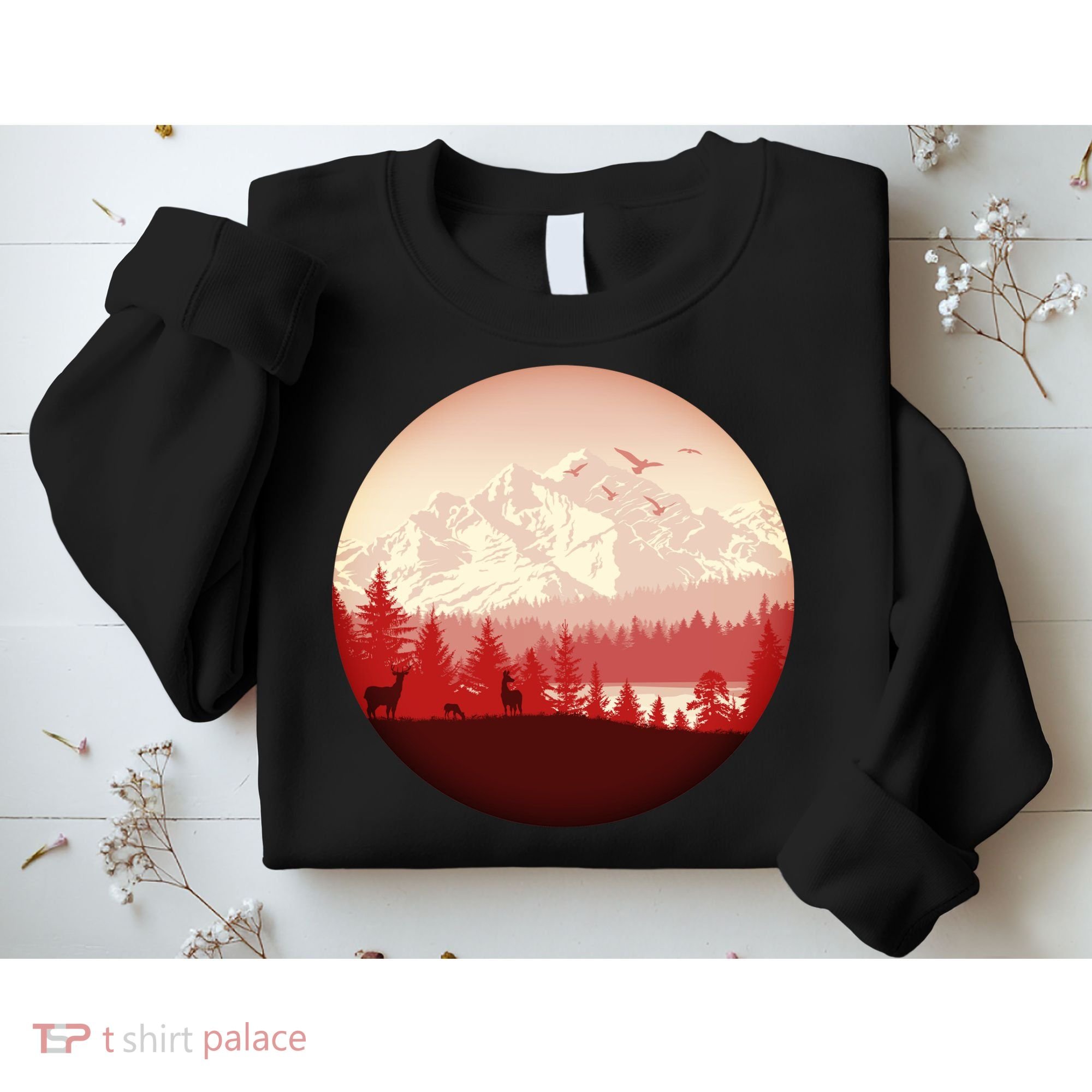 Mountain Wilderness Wildlife Sweatshirt
