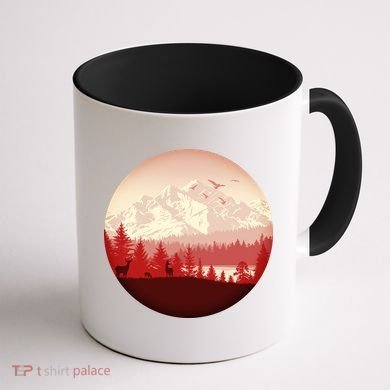 Mountain Wilderness Wildlife Coffee Mug back
