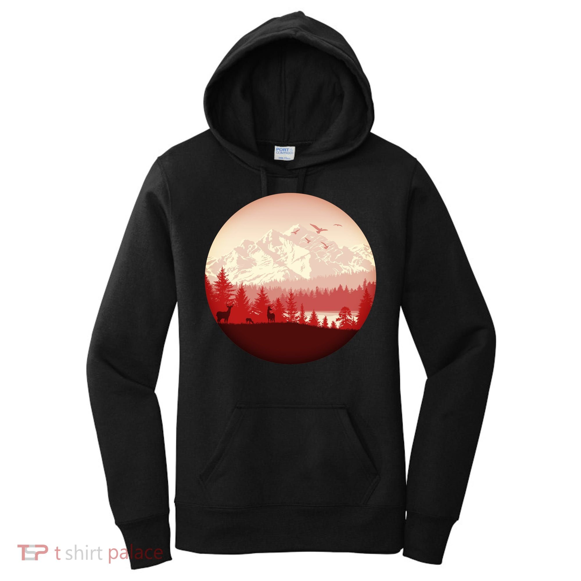 Mountain Wilderness Wildlife Women's Hoodie