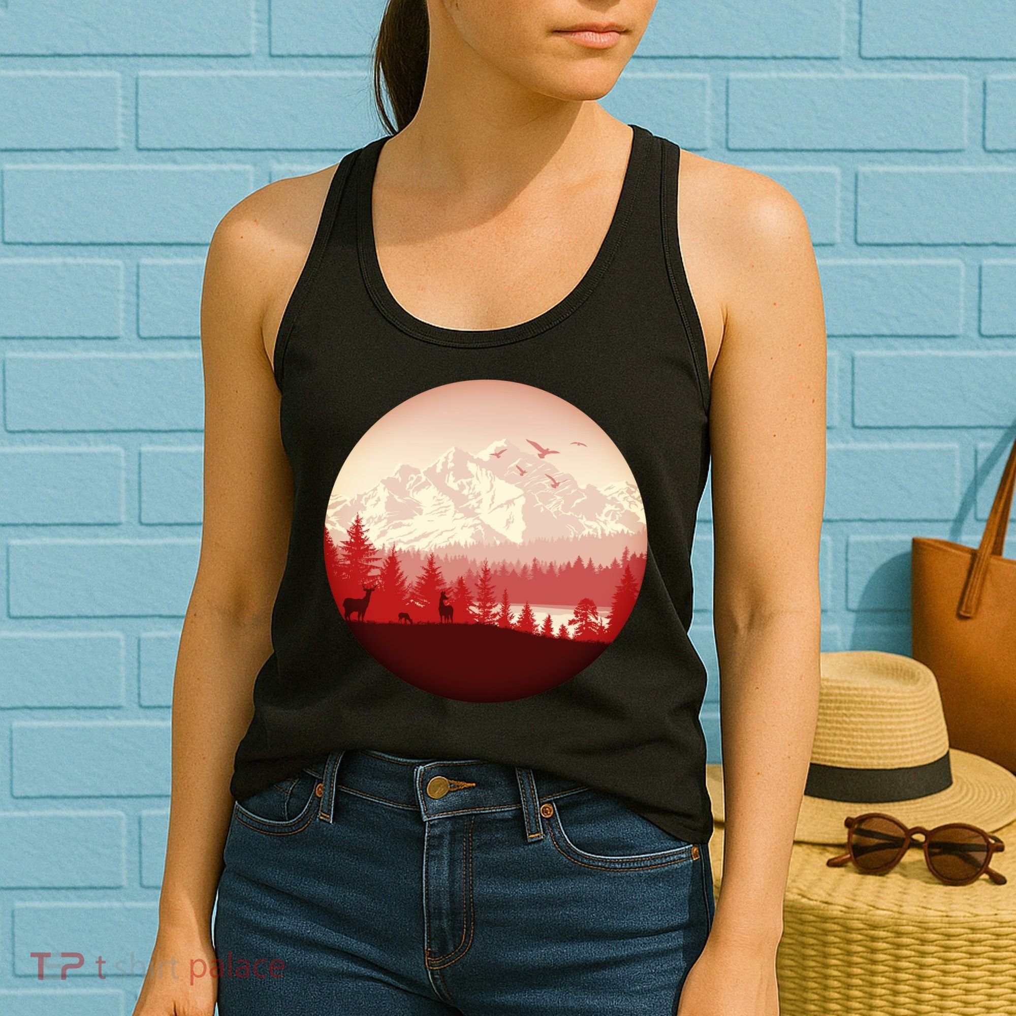 Mountain Wilderness Wildlife Women's Tank Top