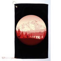Mountain Wilderness Wildlife Golf Towel thumb 0