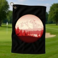Mountain Wilderness Wildlife Golf Towel thumb 1