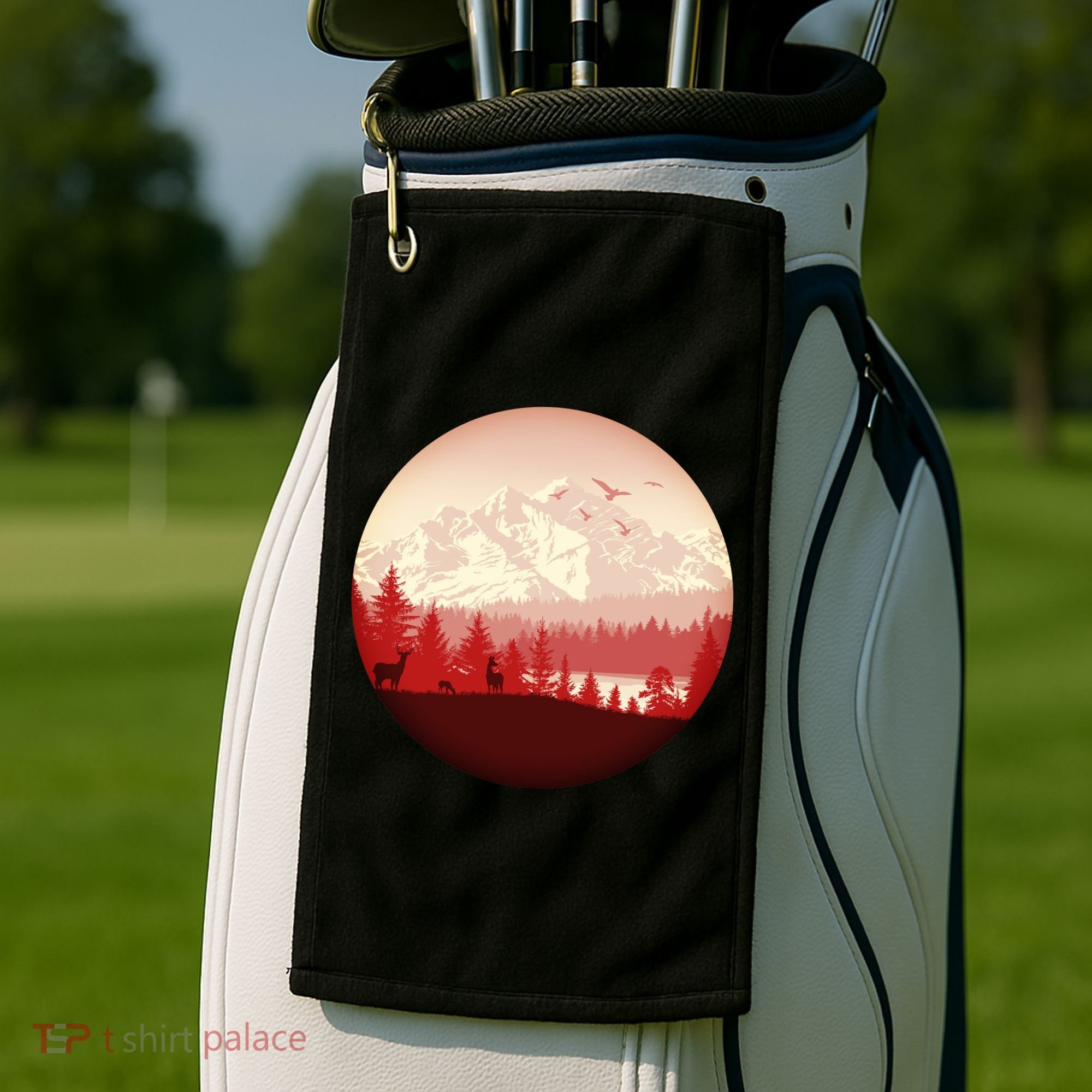 Mountain Wilderness Wildlife Golf Towel