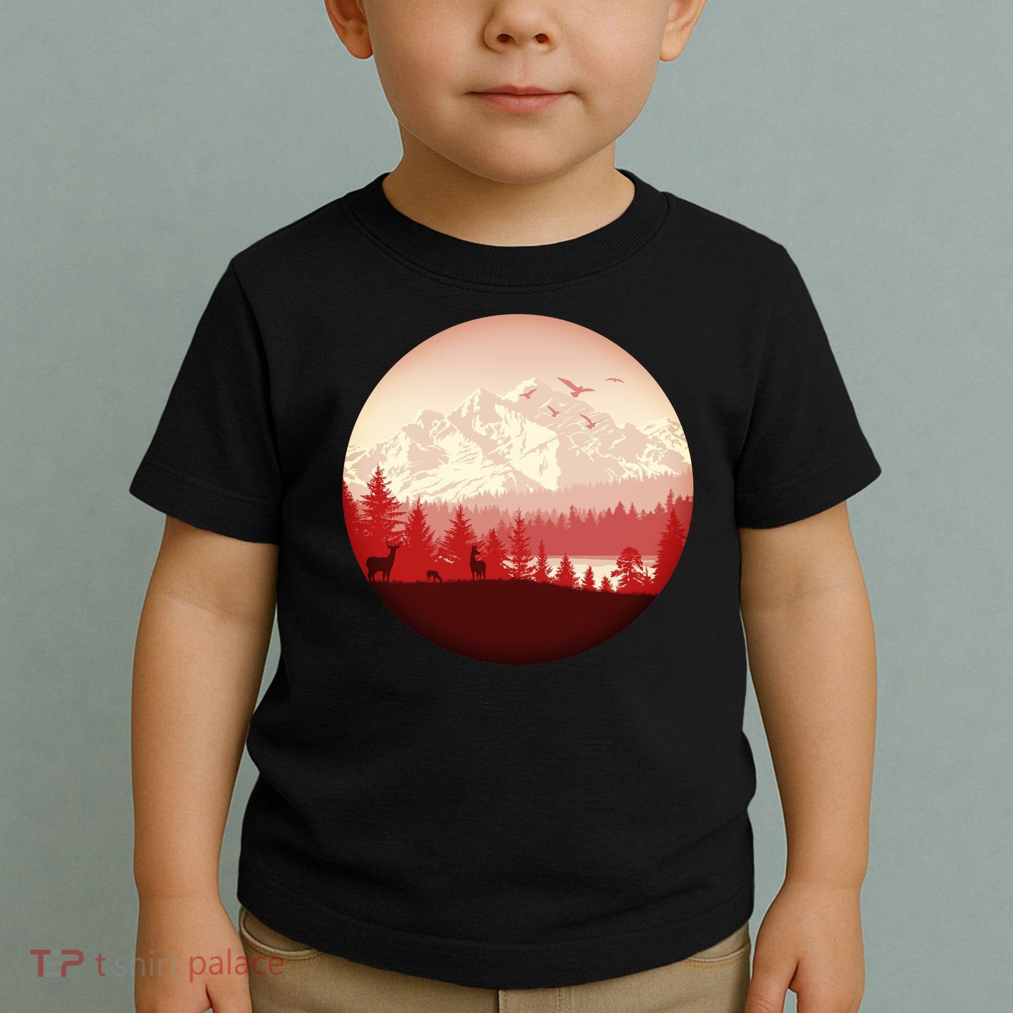 Mountain Wilderness Wildlife Toddler T-Shirt