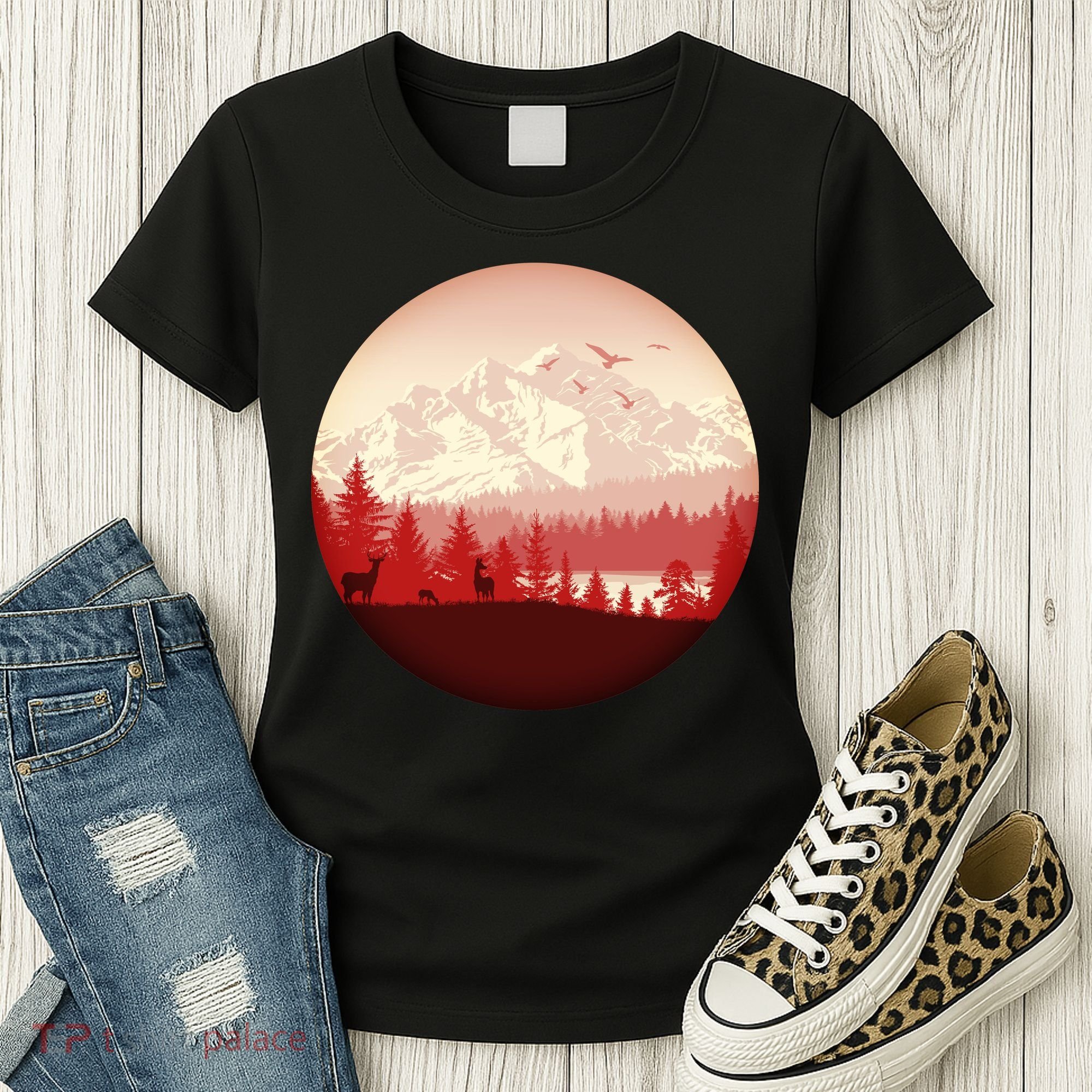 Mountain Wilderness Wildlife Women's T-Shirt