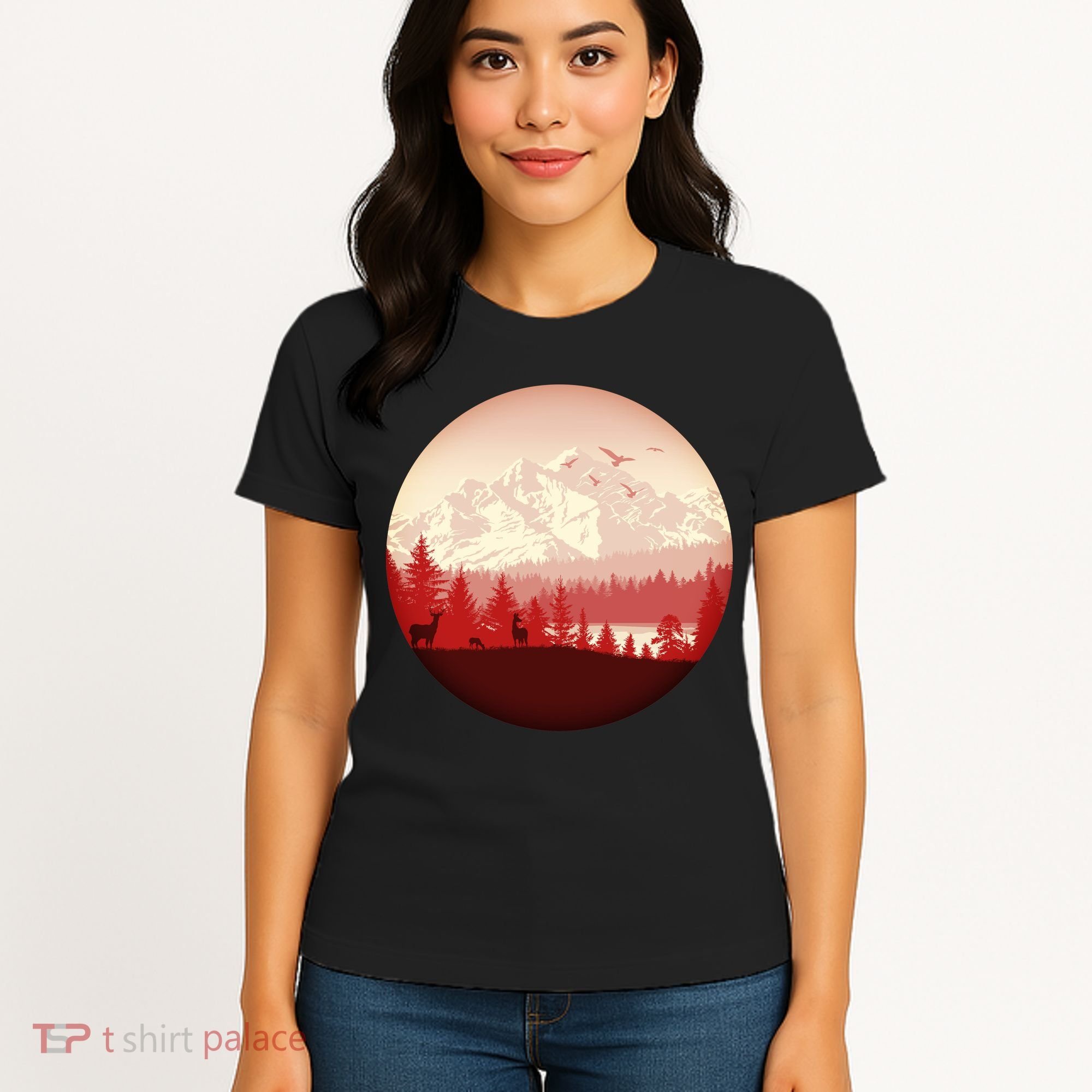 Mountain Wilderness Wildlife Women's T-Shirt